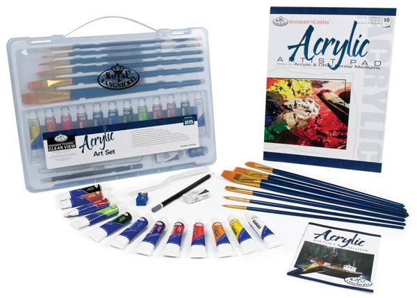 Royal & Langnickel Acrylic Painting Art Sets - Stor Clear Art set - 25-pack - Akrylfärg