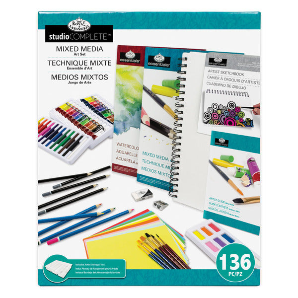 R&L Studio Complete Mixed Media Art Set - 136 Pack - Gavesæt til kunstnere