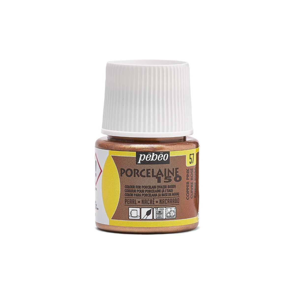 Pebeo Porcelaine 150 Porcelain paint 45 ml - 57 - Koperroze - Lasi- ja posliinimaalit