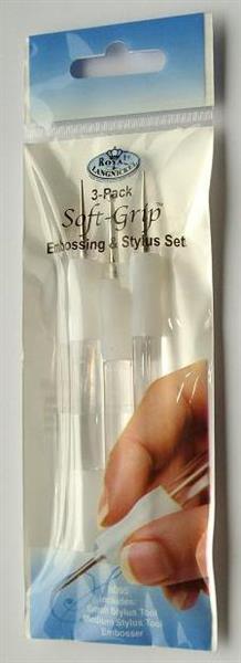 R&L Soft Grip Embossing & Stylus Set - 3 Pack