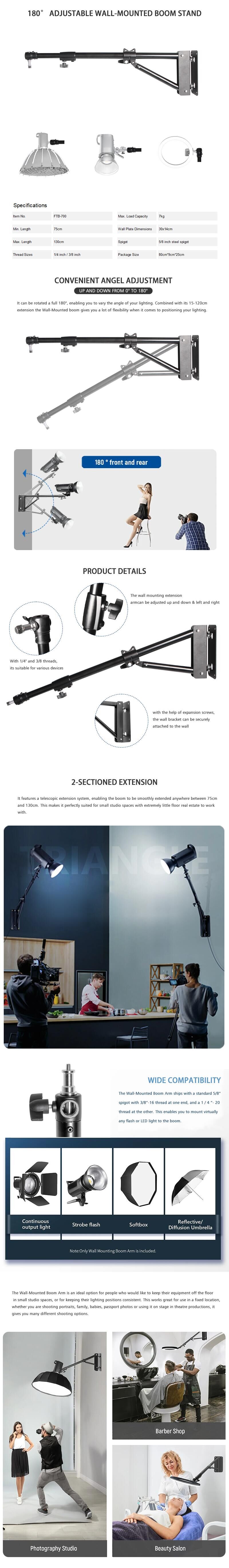 StudioKing Parete Braccio a giraffa FTB-700B — 6
