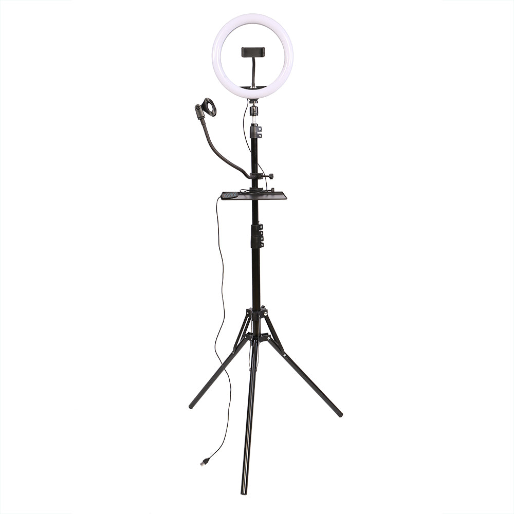 StudioKing LED Vlog Set SK-K190 with Ring Lamp and Microphone Holder