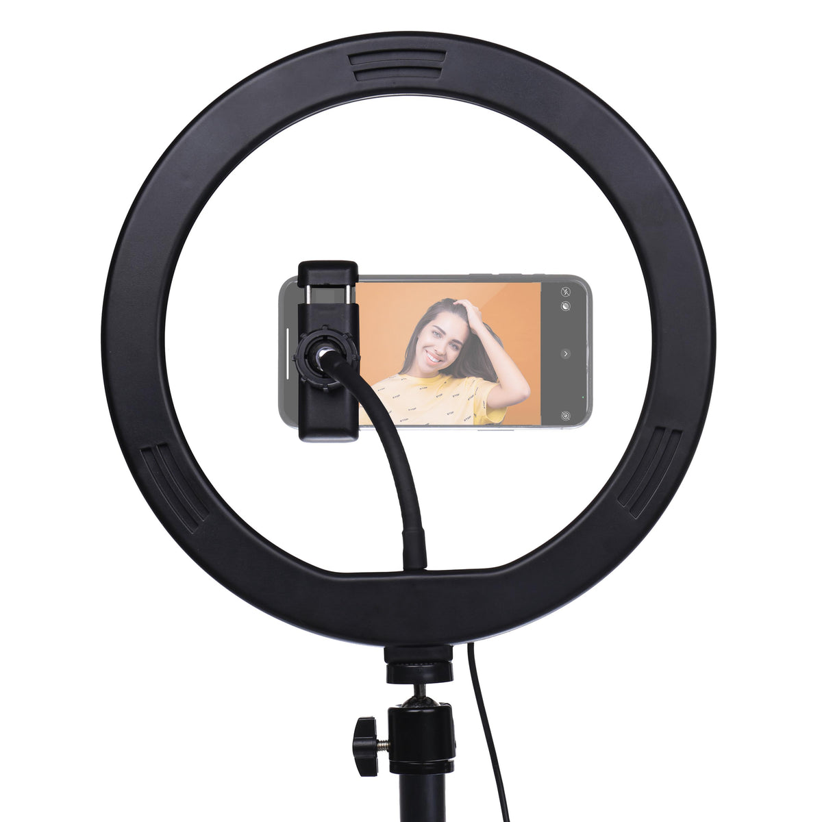 StudioKing LED Vlog Set SK-K190 with Ring Lamp and Microphone Holder — 4