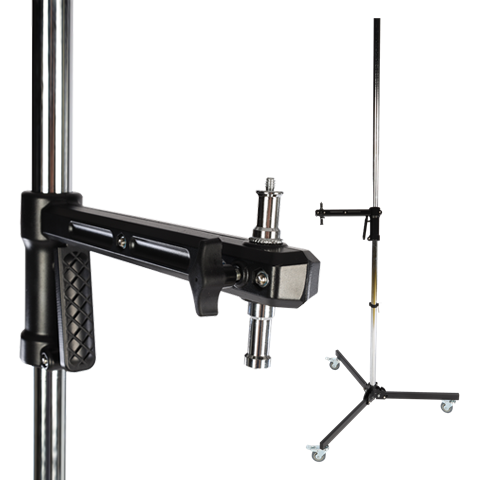 StudioKing Kraftig Lampstativ på Hjul FPT-3604 220 cm