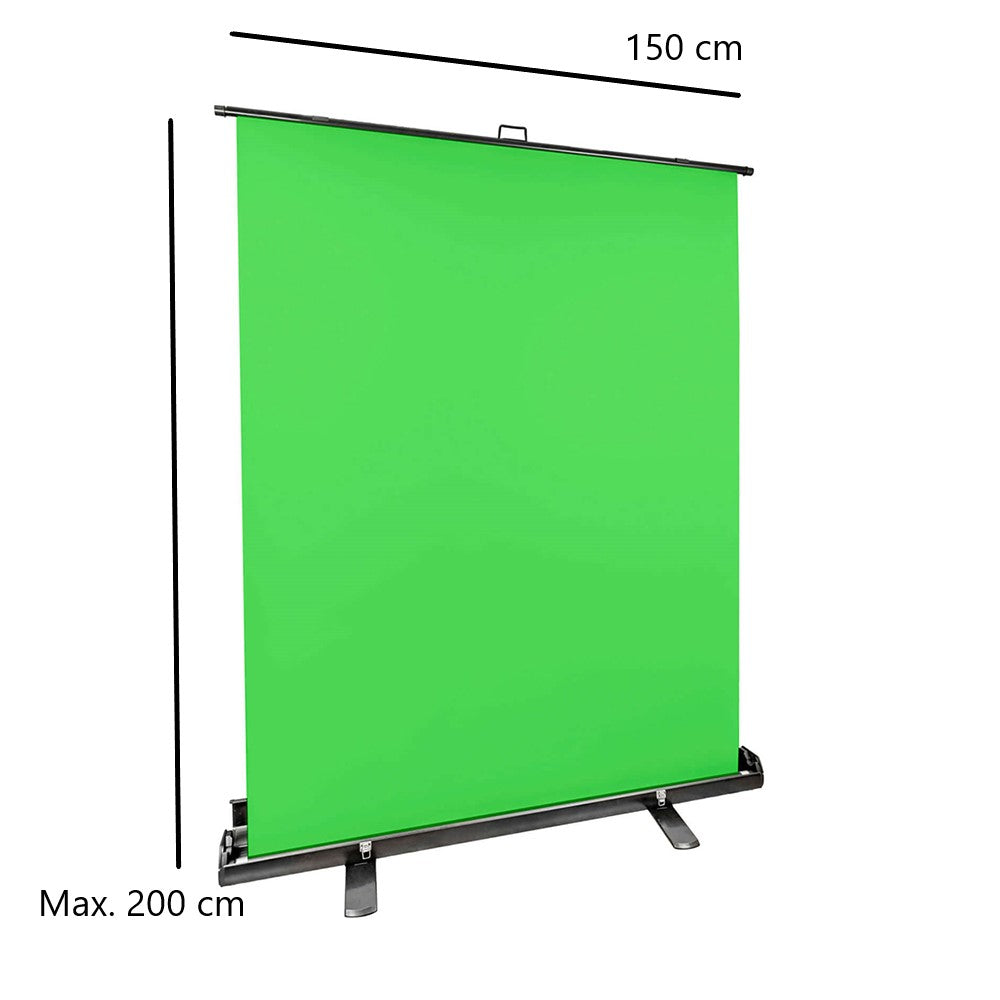 StudioKing Rullattava vihreä tausta FB-150200FG 150x200 cm Chroma Vihreä — 2
