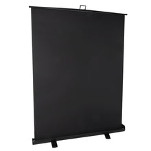 StudioKing Upprullningsbar bakgrundsskärm FB-150200FB 150x200 cm Svart