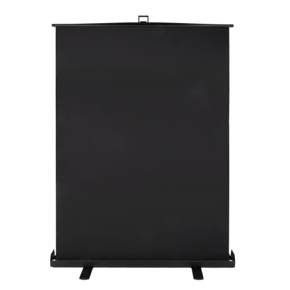 StudioKing Roll-Up Background Screen FB-150200FB 150x200 cm Black — 2
