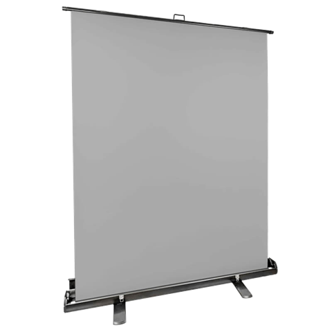 StudioKing Roll-Up Background Screen FB-150200FGR 150x200 cm Grey