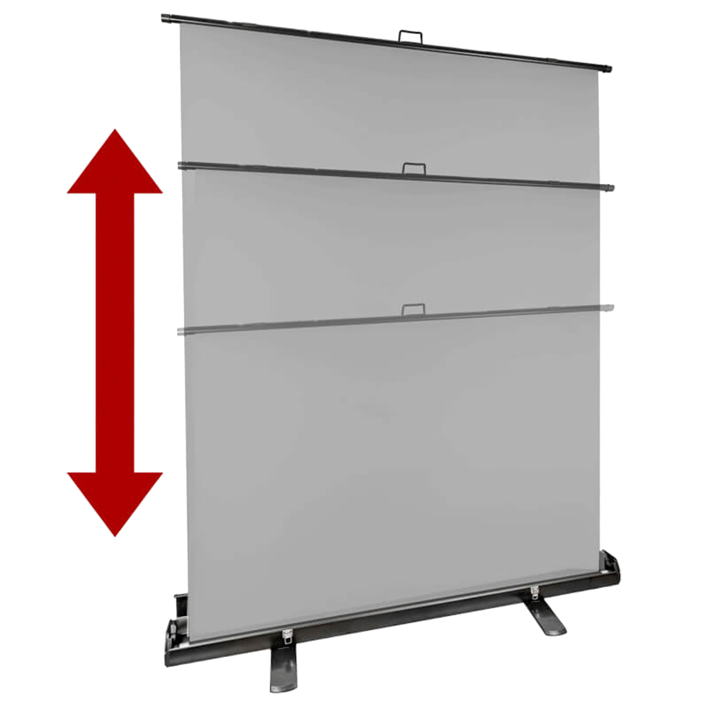 StudioKing Roll-Up Background Screen FB-150200FGR 150x200 cm Grey — 2