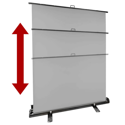 StudioKing Roll-Up Background Screen FB-150200FGR 150x200 cm Grey — 2
