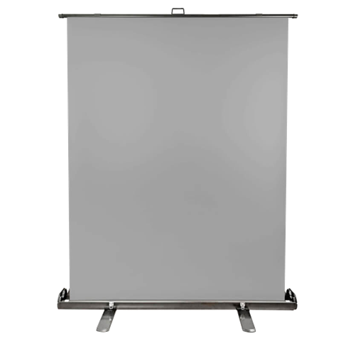StudioKing Roll-Up Background Screen FB-150200FGR 150x200 cm Grey — 3