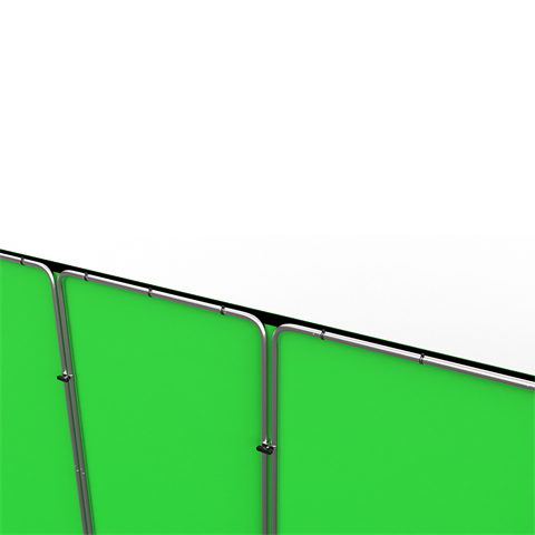 StudioKing Panoramisk Baggrund Greenscreen FSF-240900PT 240x900cm — 4