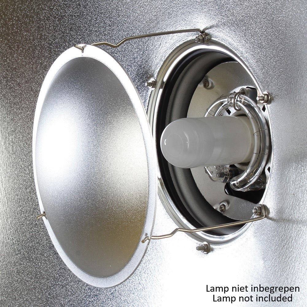 StudioKing Beauty dish Argento SK-BD550 55 cm con Griglia a nido d'ape — 6