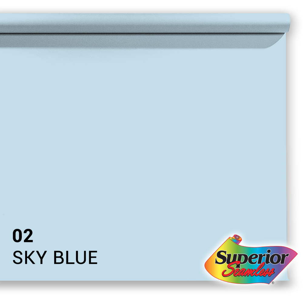 Superior Paperitausta 02 Sky Sininen 1.35 x 11m