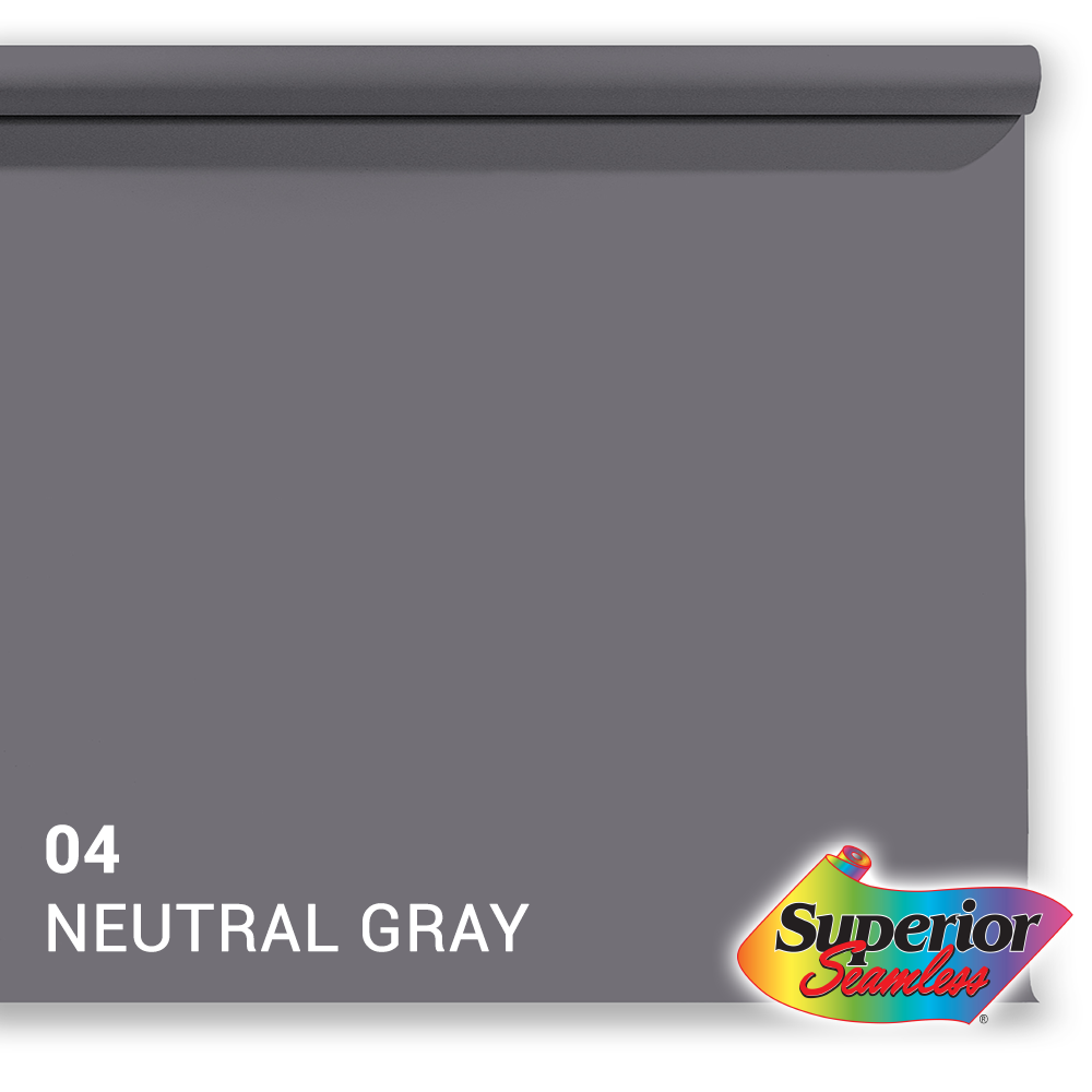 Superior Fondale di carta 04 Neutral Grigio 1.35 x 11m