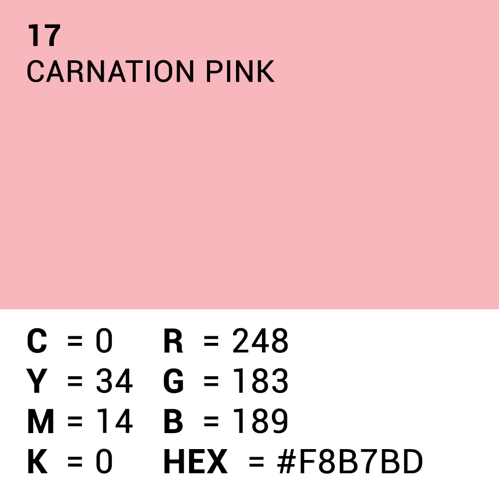 Superior Fondale di carta 17 Carnation Rosa 1.35 x 11m — 5