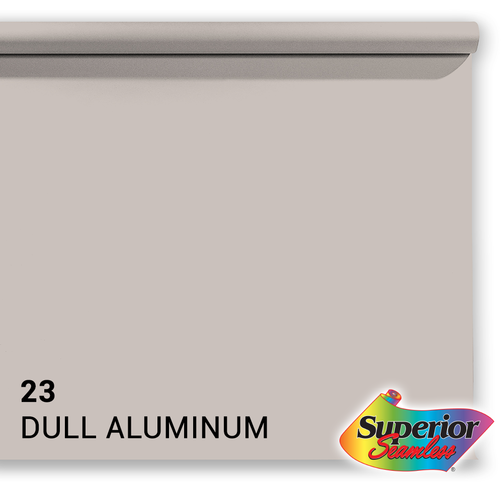 Superior Baggrundspapir 23 Dull Aluminium 1.35 x 11m