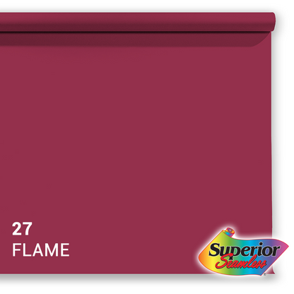 Superior Paperitausta 27 Flame 1.35 x 11m