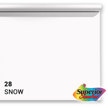 Superior Fondale di carta 28 Snow 1.35 x 11m