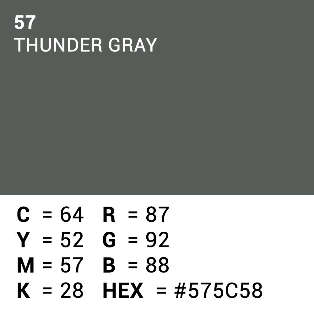 Superior Fondale di carta 57 Thunder Grigio 1.35 x 11m — 5