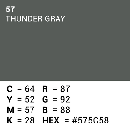 Superior Fondale di carta 57 Thunder Grigio 1.35 x 11m — 5