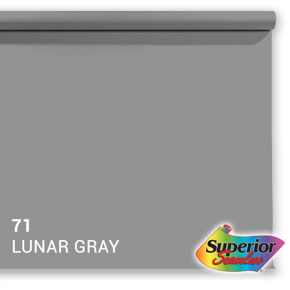 Superior Fondale di carta 71 Lunar Grigio 1.35 x 11m