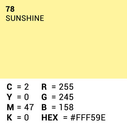 Superior Fondale di carta 78 Sunshine 1.35 x 11m — 5