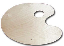 Hobby and Blu Wooden palette Ovaal 38 x 26 cm - Paletter