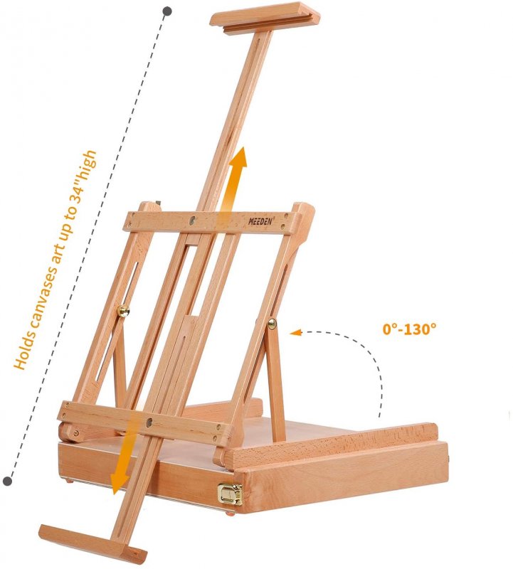 Meeden Studio Sketchbox Table Easel with Metal Lined Drawer - Cavalletti