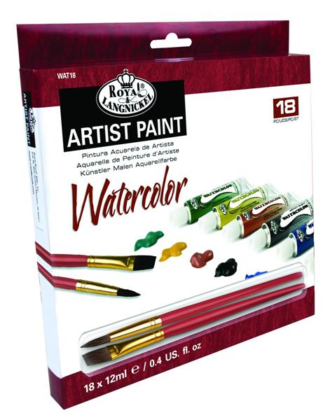 Royal & Langnickel Water Colour Sets - Essentials - 18-pak - Akvarelmaling