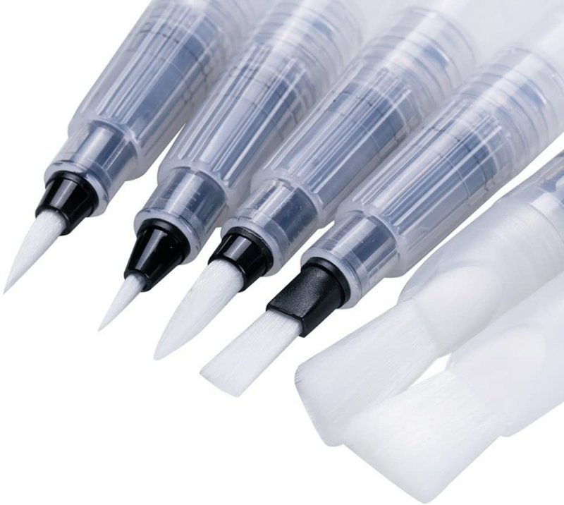 Meeden Water Brushes with Reservoirs - 6 pack - Pensler