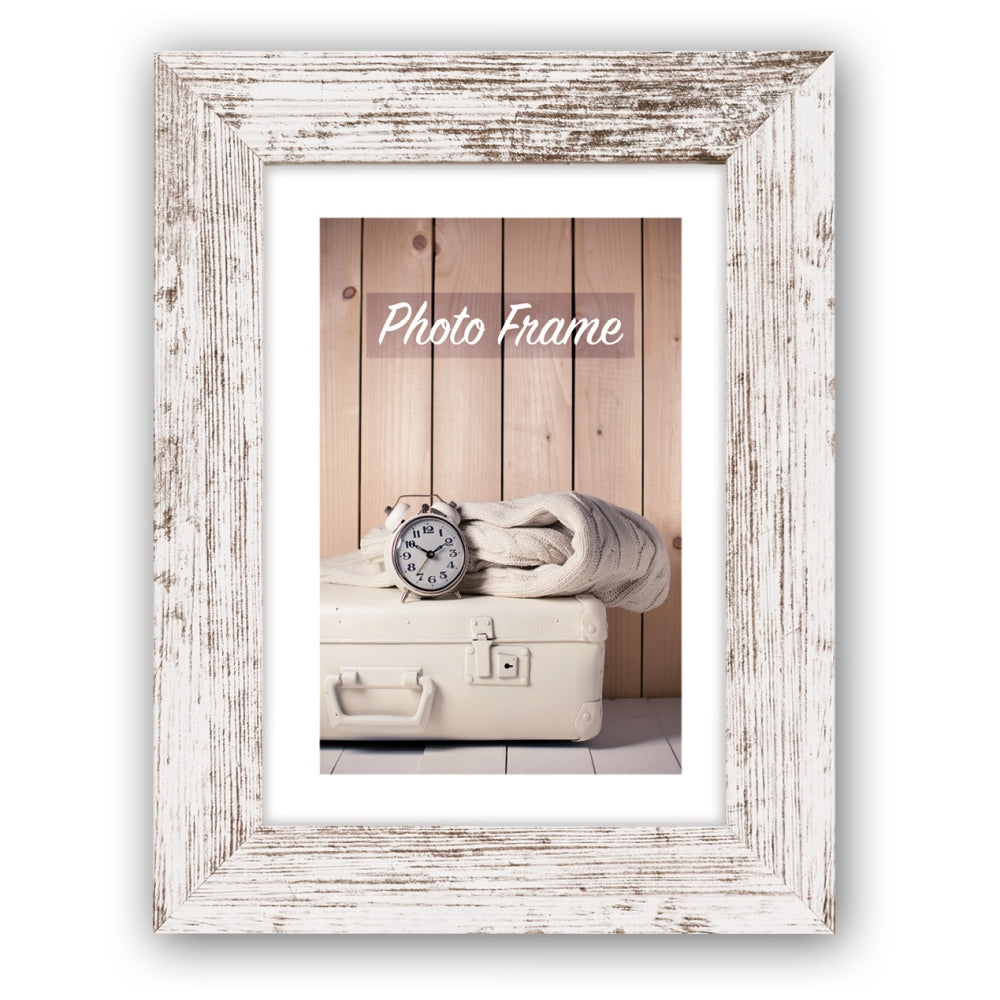 Zep Cornice portafoto V21576 Nelson 6 bianca decapato 13x18/18x23 cm