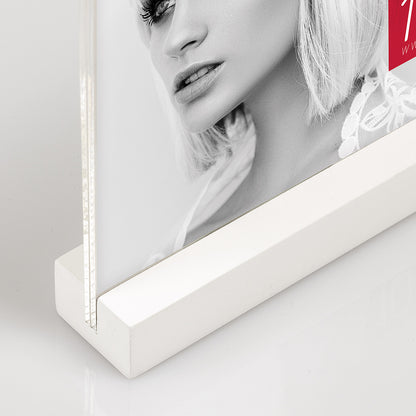 Zep cornice portafoto Acrilico AQ646W Dresda bianca 10x15 cm — 2