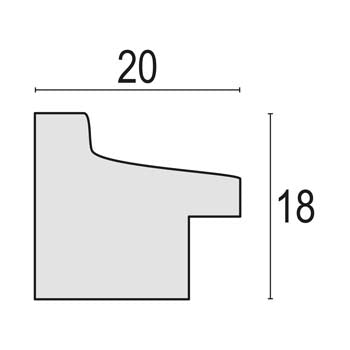Zep Cornice portafoto RT768R Torino Marrone 15x20 cm — 2