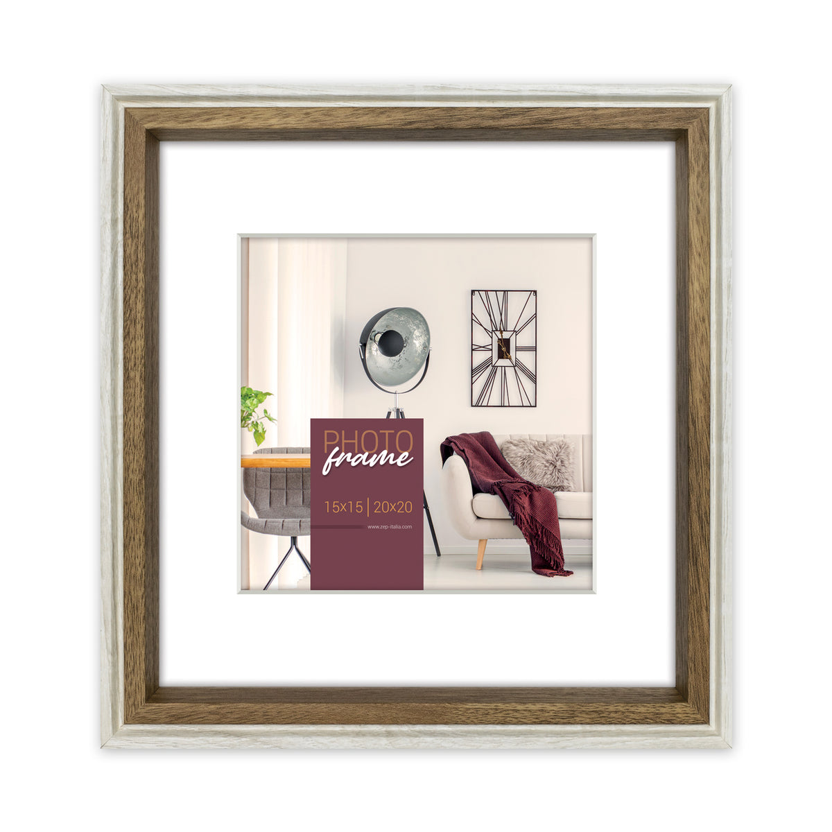 Zep Cornice portafoto DN730W Palmi bianca 20x20/30x30 cm
