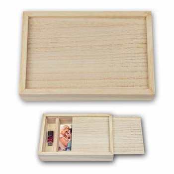 Zep photo frame Storage Box Brown USB CX7568 for Photo 15x20 cm — 3