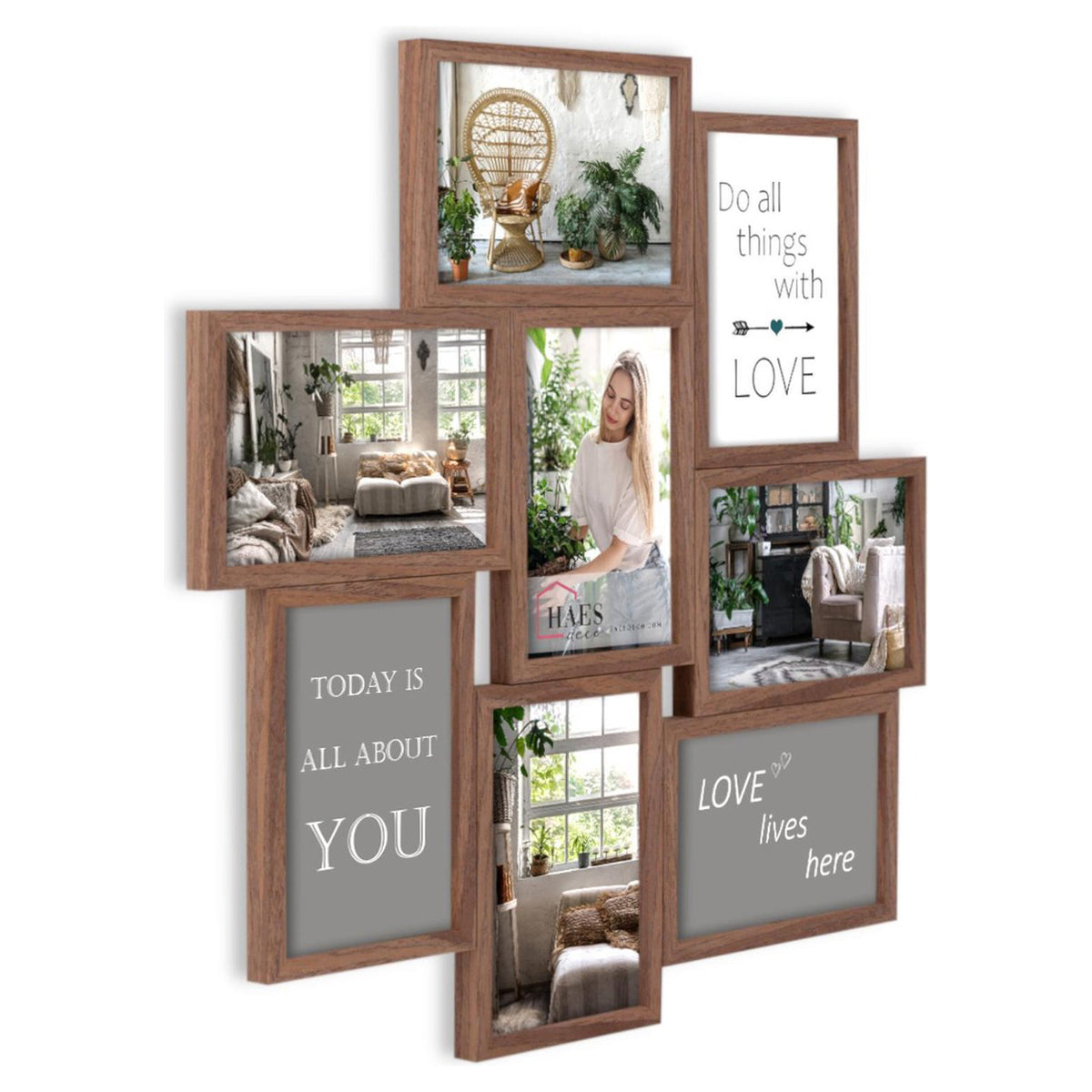 Zep Multi Cornice portafoto MP150 Stockholm Scuro Marrone 8x10x15 cm — 2