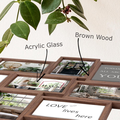 Zep Multi Cornice portafoto MP150 Stockholm Scuro Marrone 8x10x15 cm — 3