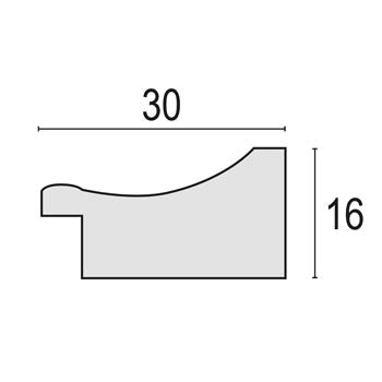 Zep cornice portafoto TG157W Arles bianca 13x18 cm — 6