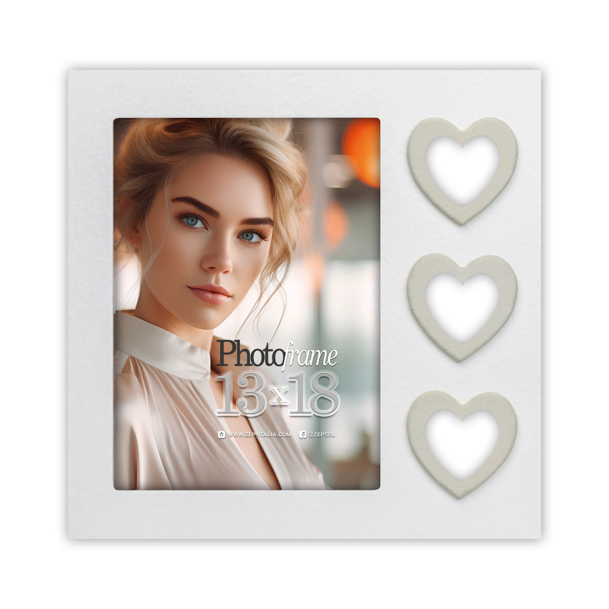 Zep photo frame RE557W Meridia White 13x18 cm